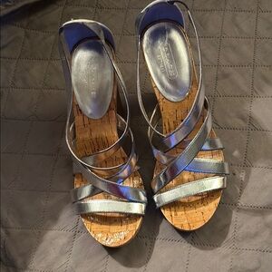 Coach Silver heels